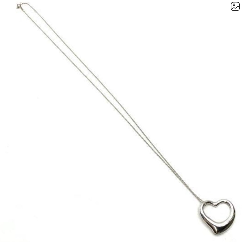 AUTHENTIC Tiffany  & Co. Silver Open Heart Necklace